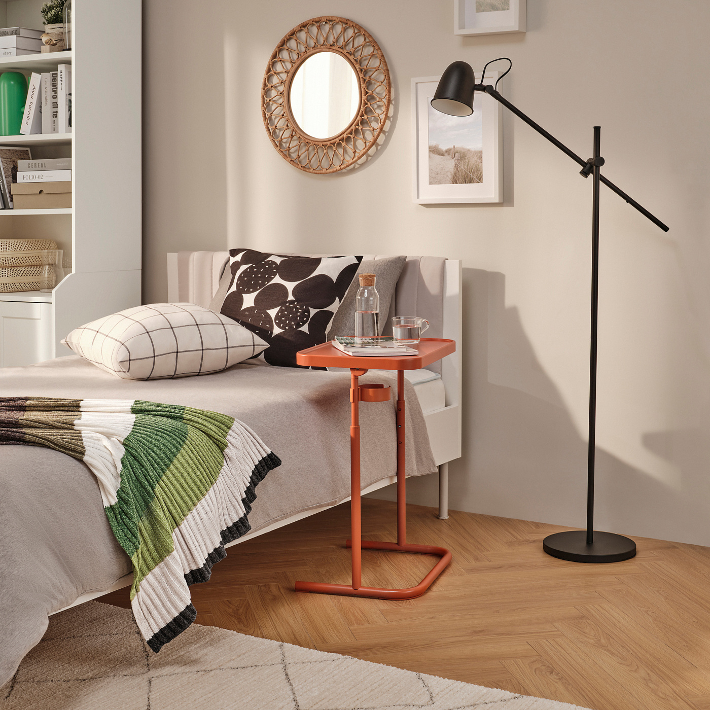 ビョルコーセン　ラップトップスタンド　ブラウンオレンジ BJÖRKÅSEN laptop stand brown-orange - IKEA