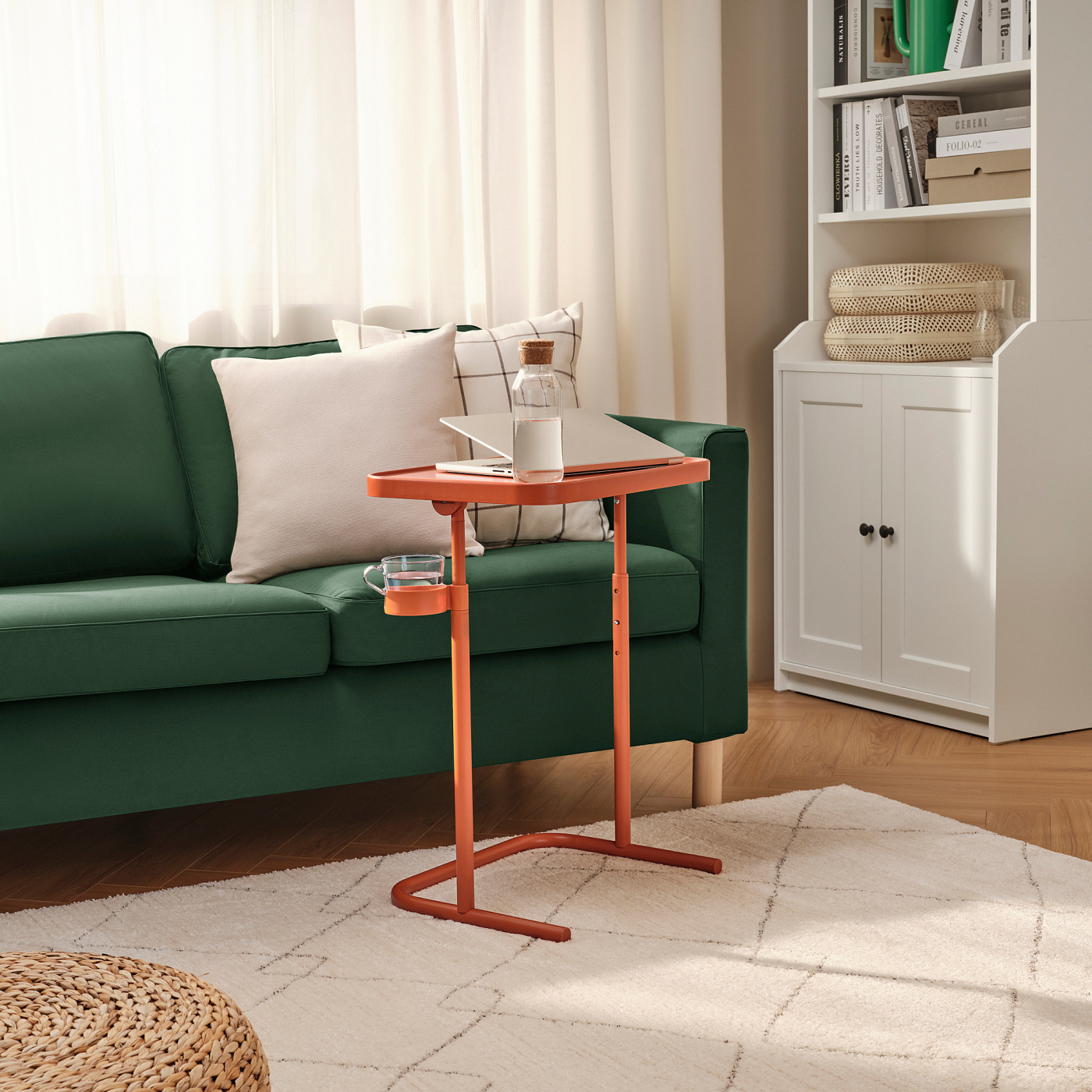 BJÖRKÅSEN laptop stand brown-orange - IKEA