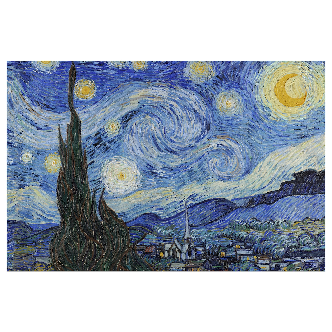 IKEA 絵画 BJÖRKSTA picture Starry Night - IKEA