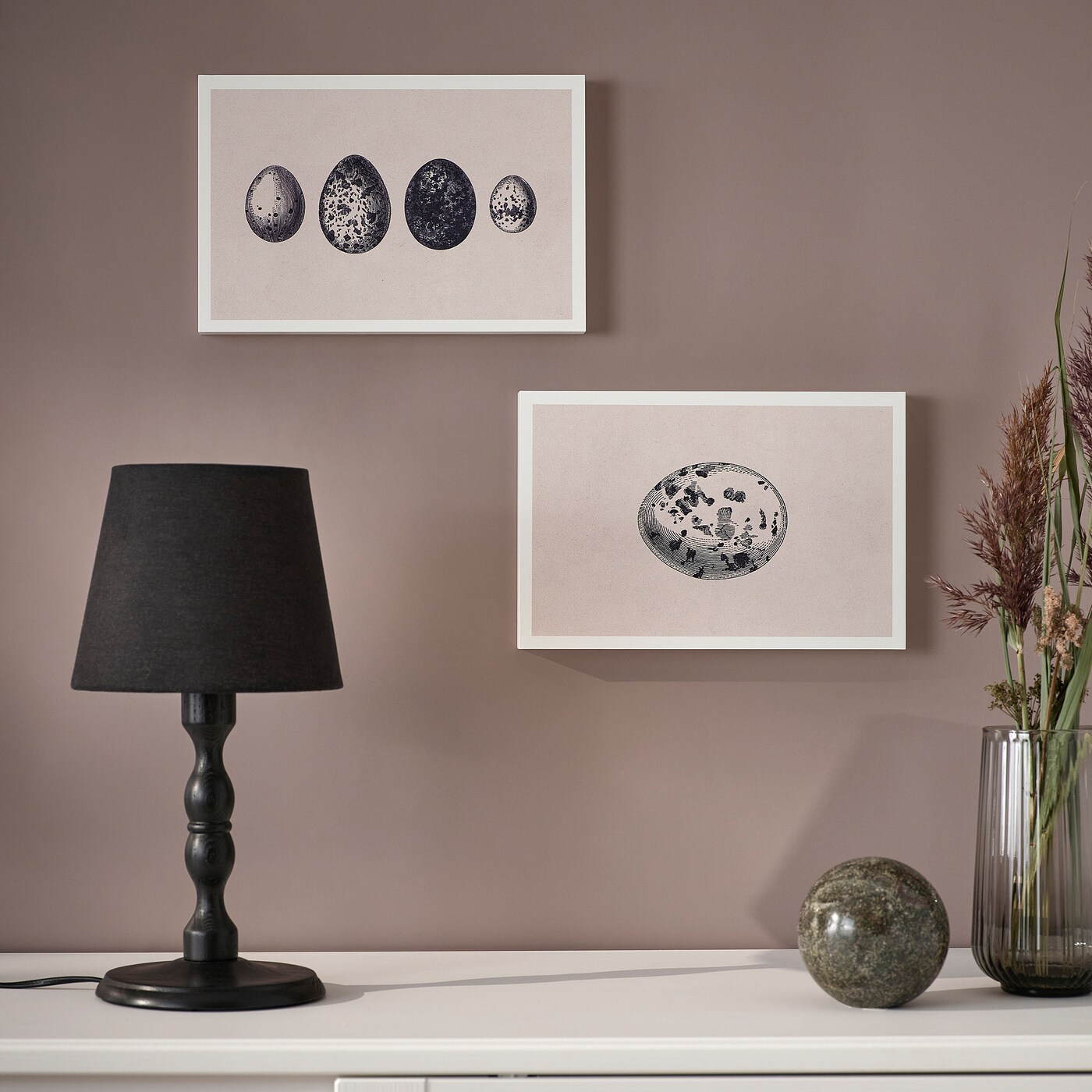 IKEA - IKEA 絵画 BJÖRNAMO art print on hollow wood eggs - IKEA
