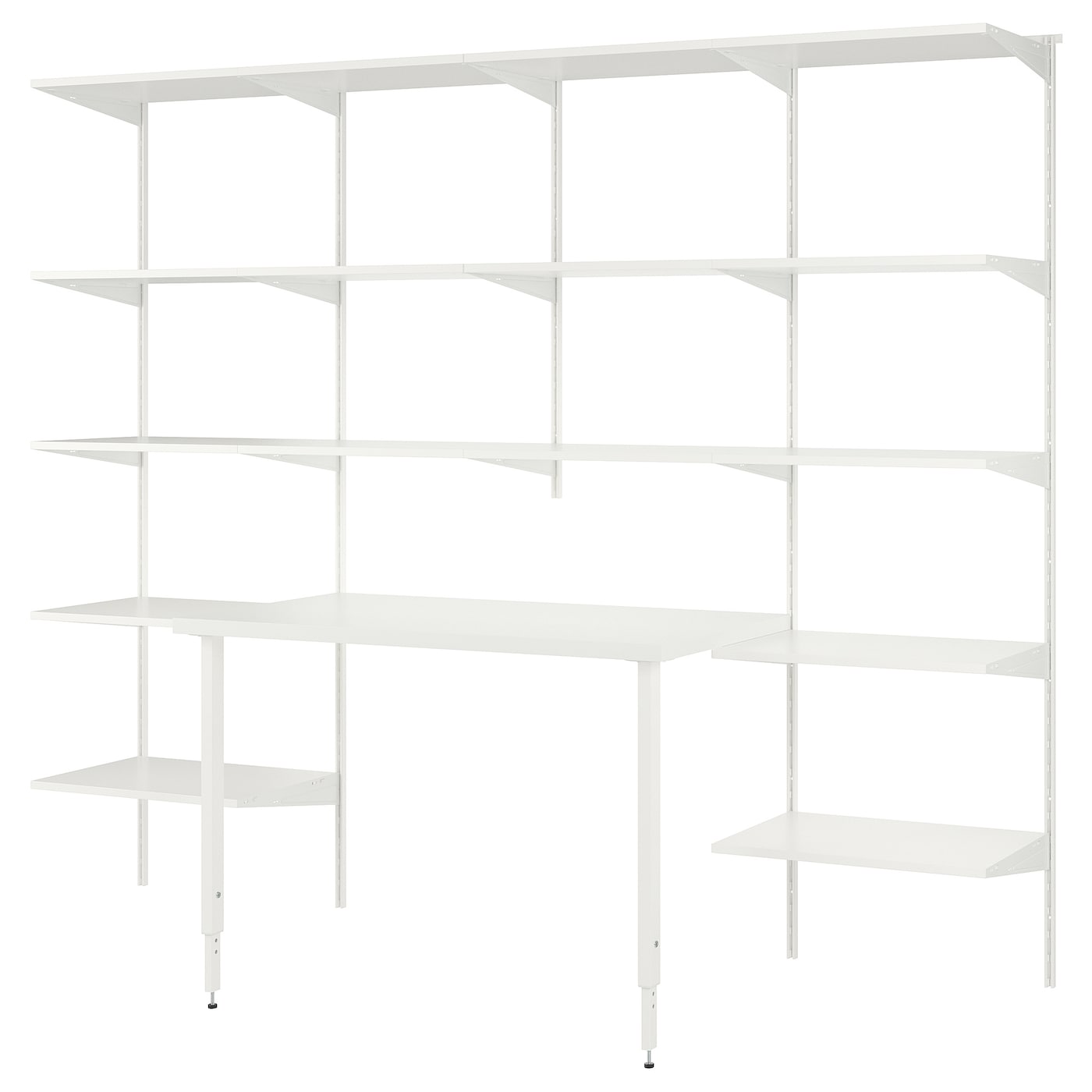 BOAXEL LAGKAPTEN shelving unit with table top white IKEA