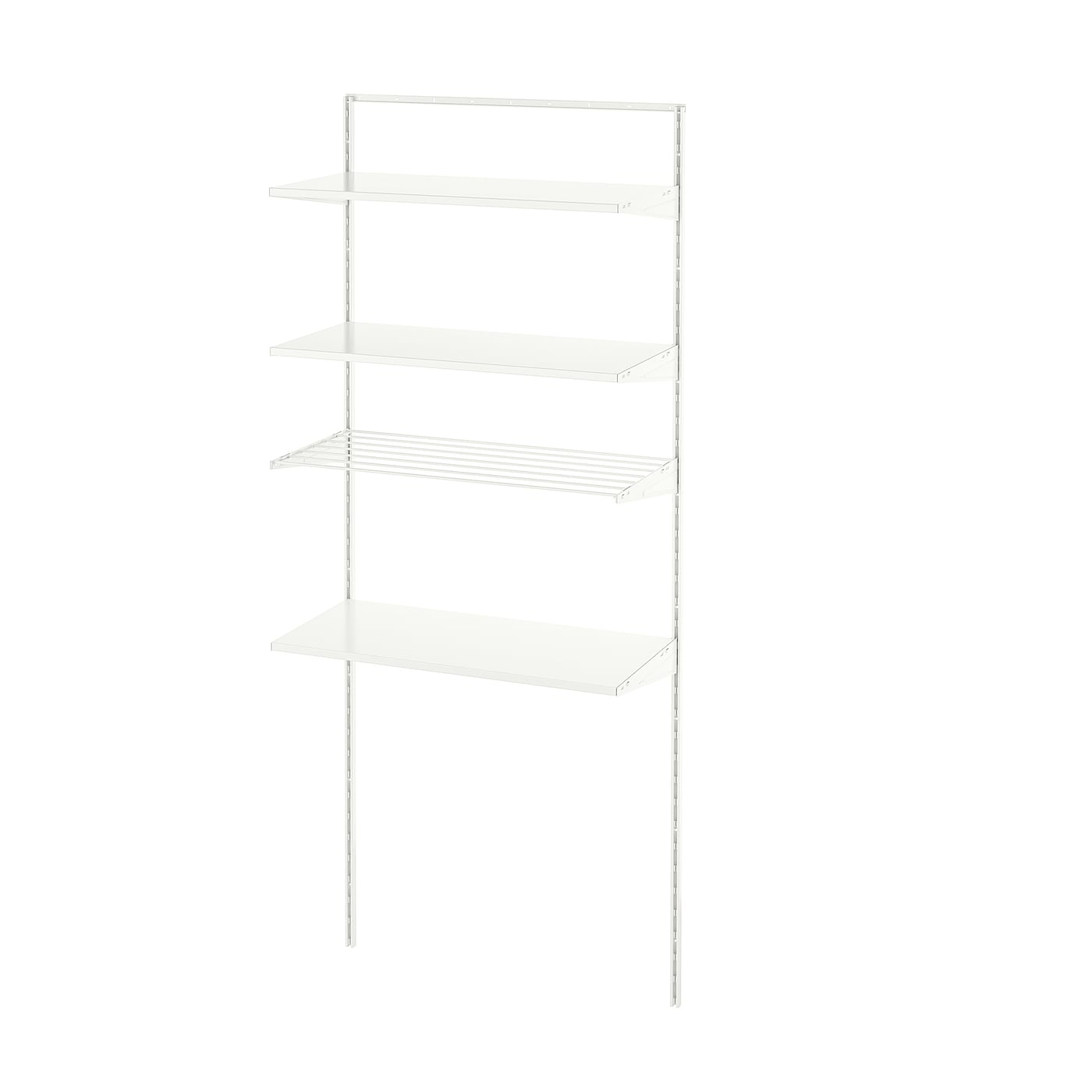 BOAXEL laundry combination white/metal - IKEA