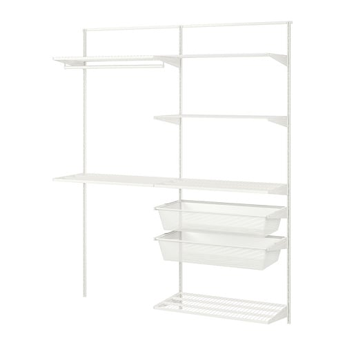 IKEA BOAXEL ホワイト棚板60サイズセット BOAXEL ボーアクセル 棚板, ホワイト, 60x40 cm - IKEA