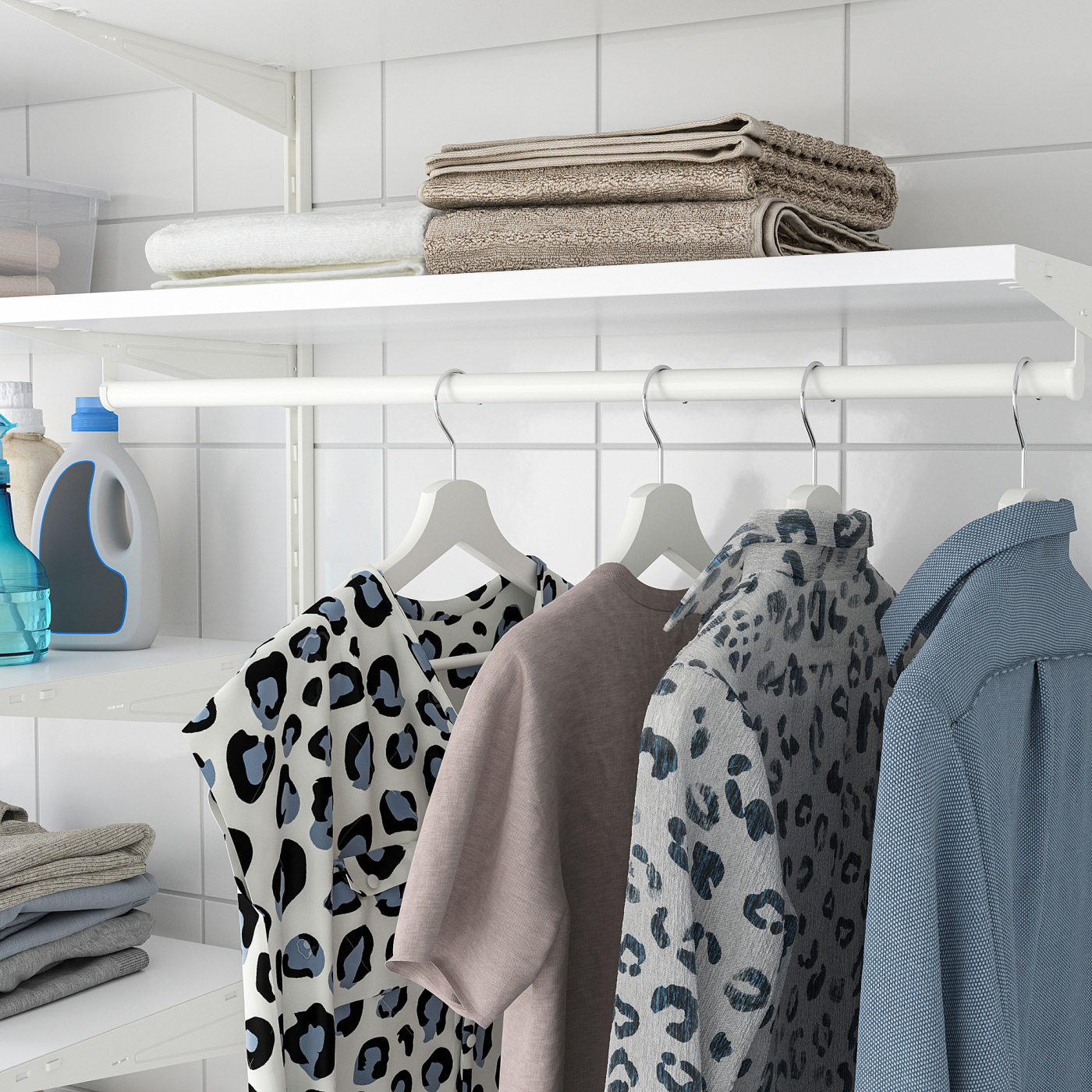 BOAXEL laundry combination white - IKEA