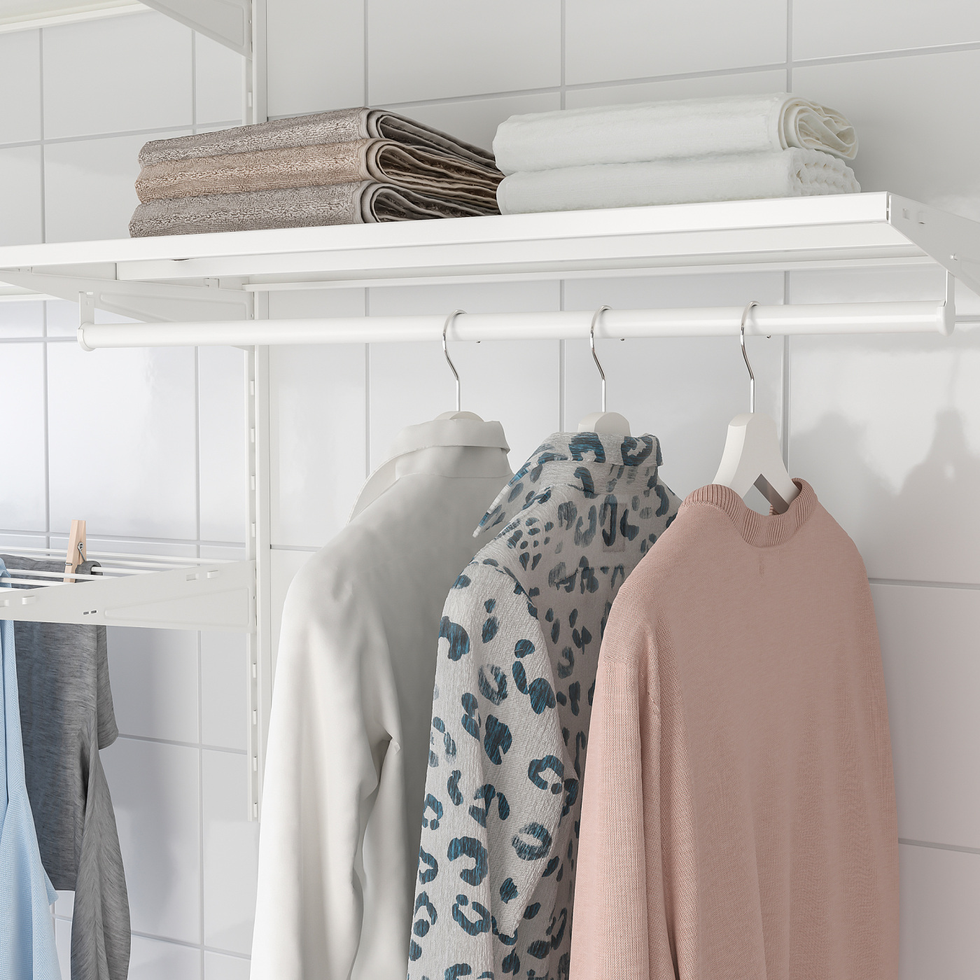 BOAXEL shelf metal white - IKEA