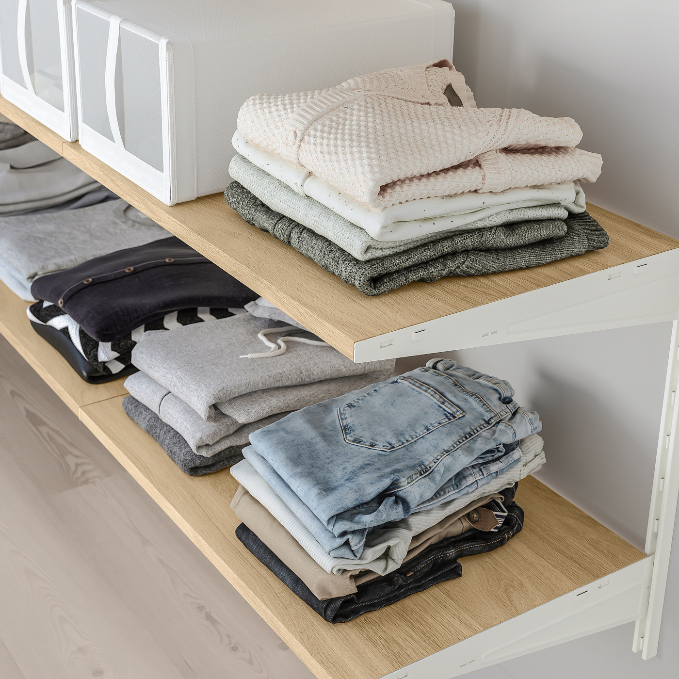 BOAXEL shelf oak effect - IKEA