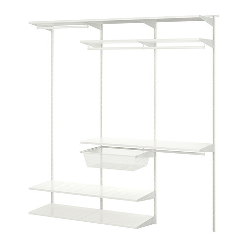 BOAXEL / LAGKAPTEN shelving unit with table top white - IKEA