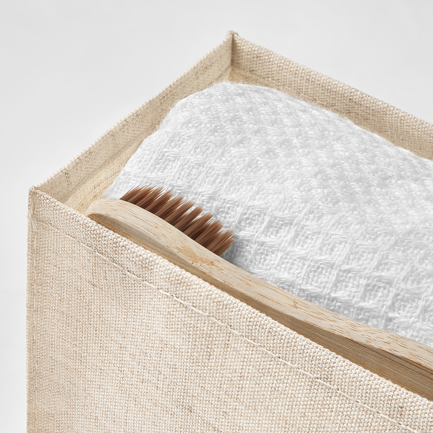 BOLLÖSUND drawer organisers, set of 4 beige - IKEA