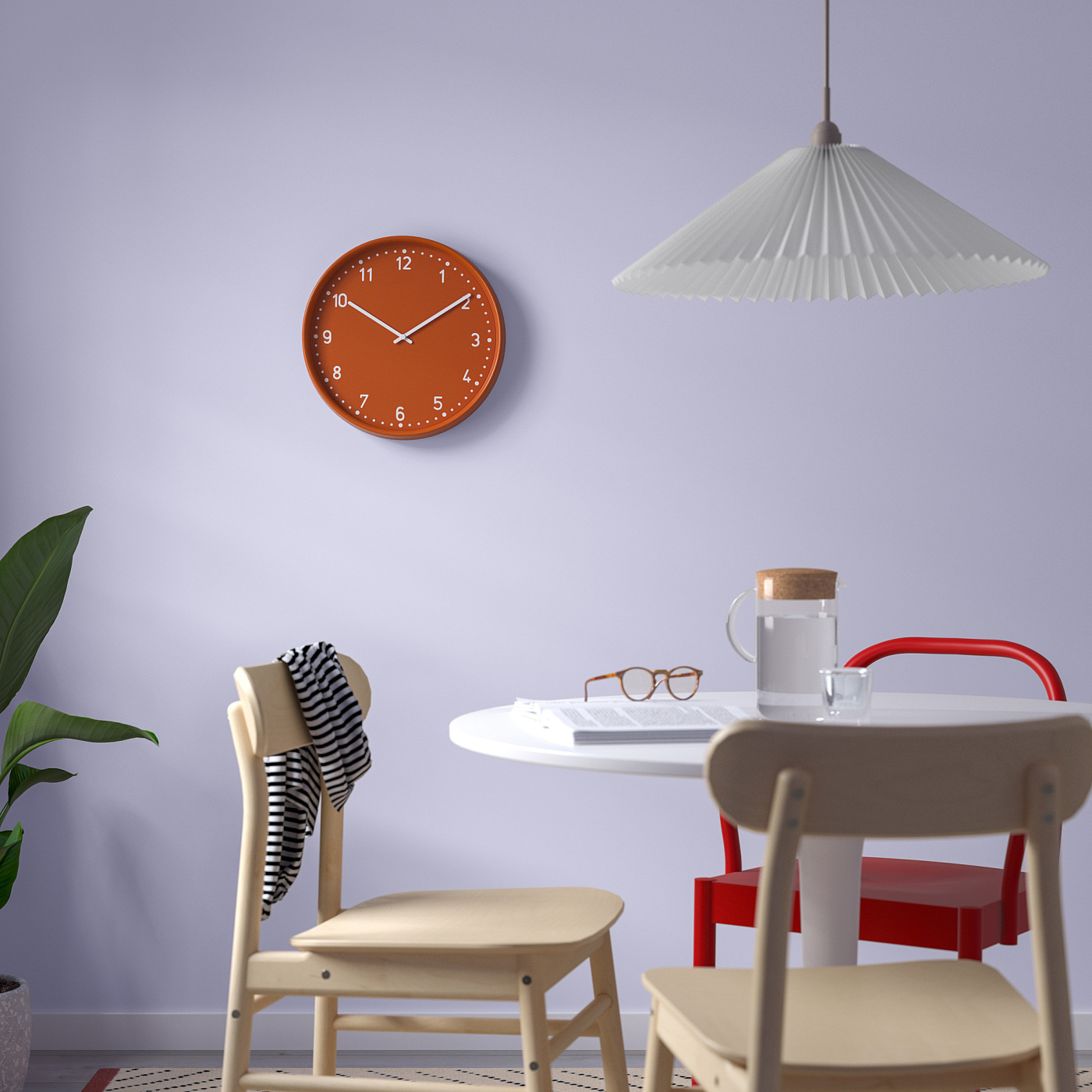 BONDIS wall clock orange - IKEA