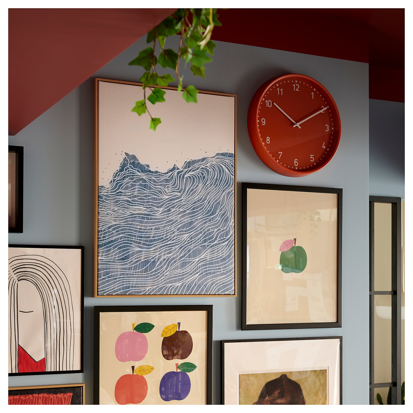 BONDIS wall clock orange - IKEA
