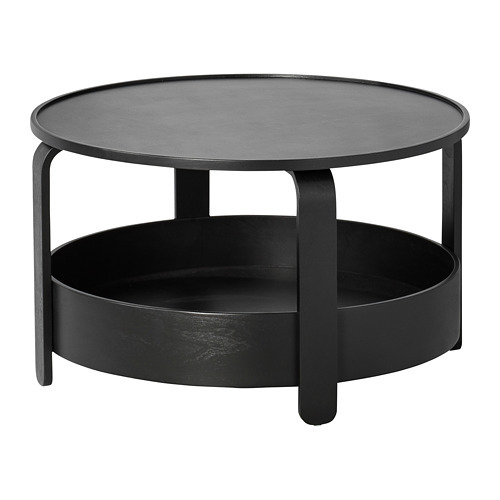 ÄSPERÖD coffee table black/glass black - IKEA