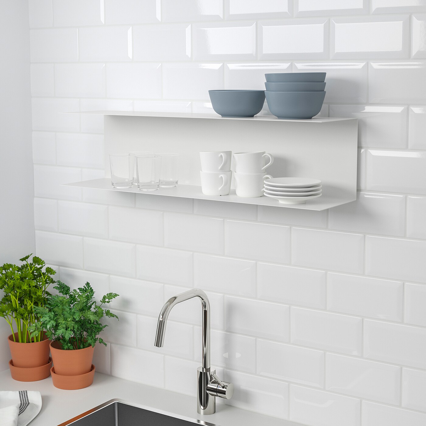 【2025年】エレガントファッションを上品に着 BOTKYRKA wall shelf white - IKEA 家具・インテリア