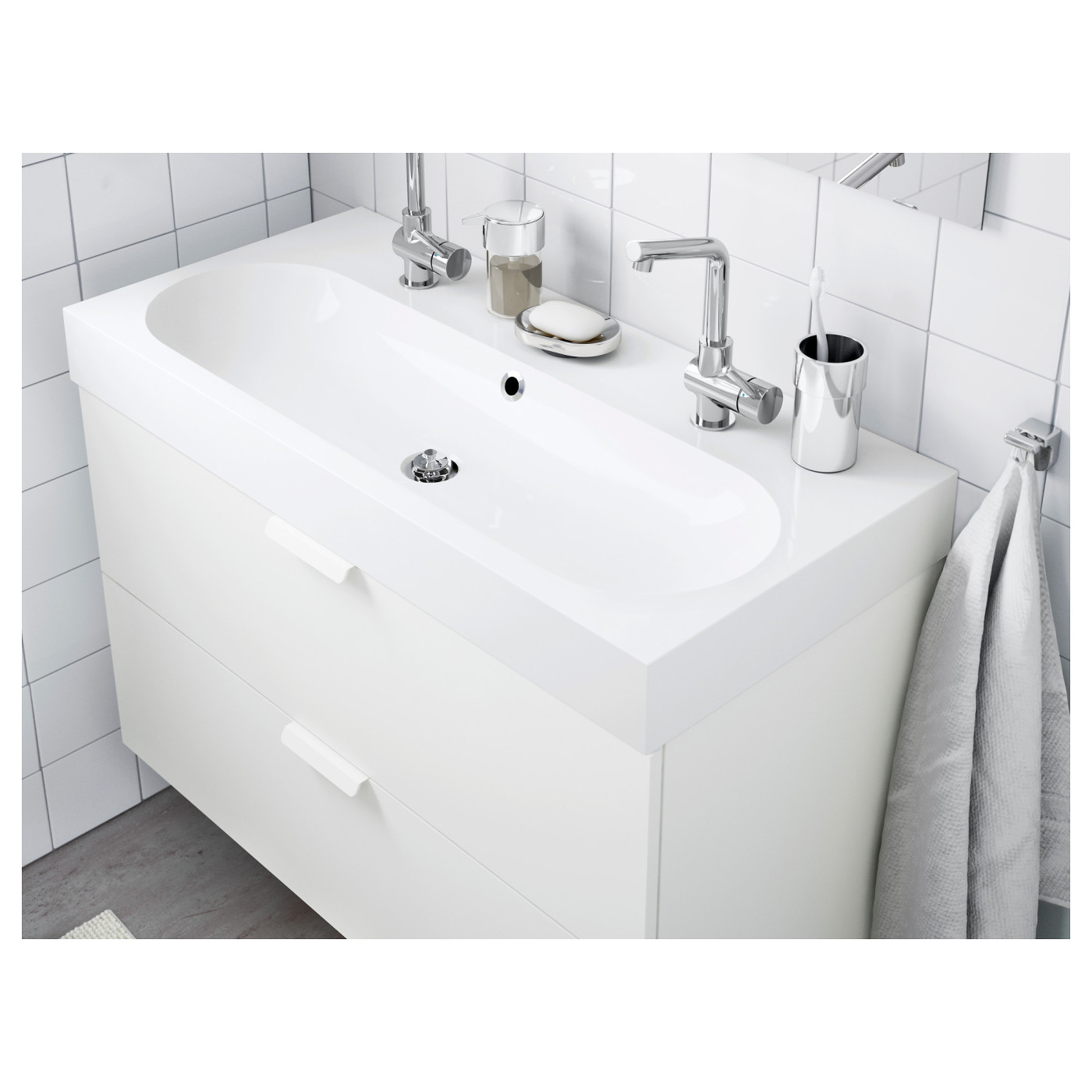BRÅVIKEN single wash-basin white - IKEA BRÅVIKEN single wash-basin white - IKEA