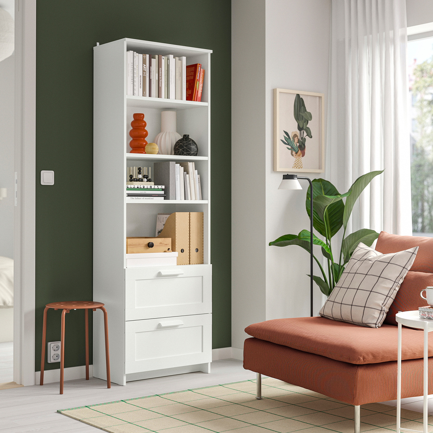 BRIMNES bookcase white - IKEA