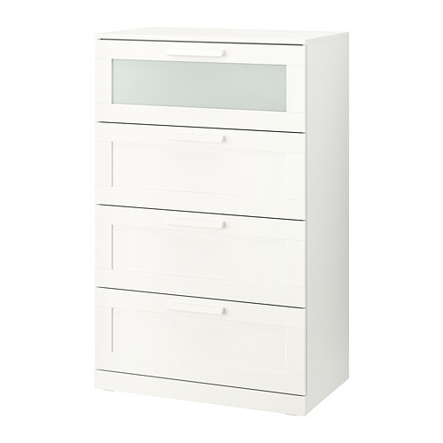 SYVDE cabinet with glass doors white - IKEA