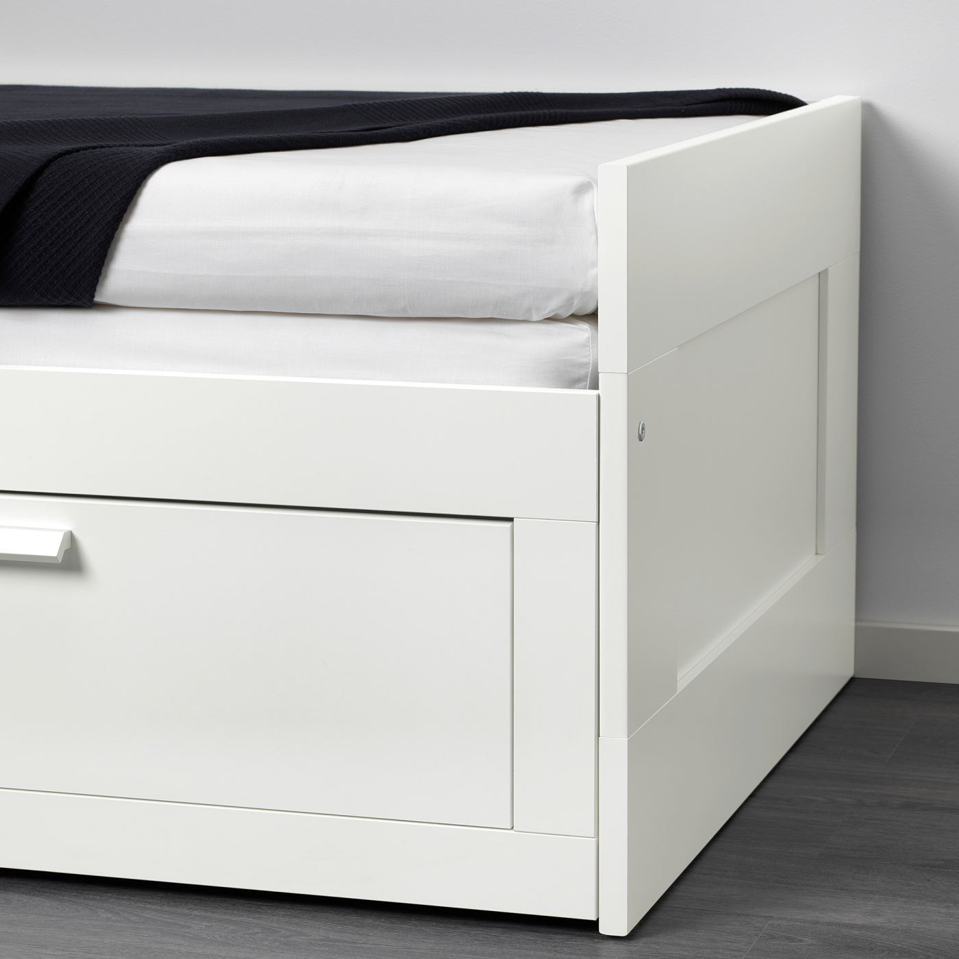 BRIMNES day-bed w 2 drawers/2 mattresses white/Åsvang firm - IKEA BRIMNES day-bed w 2 drawers/2 mattresses white/Åsvang firm - IKEA