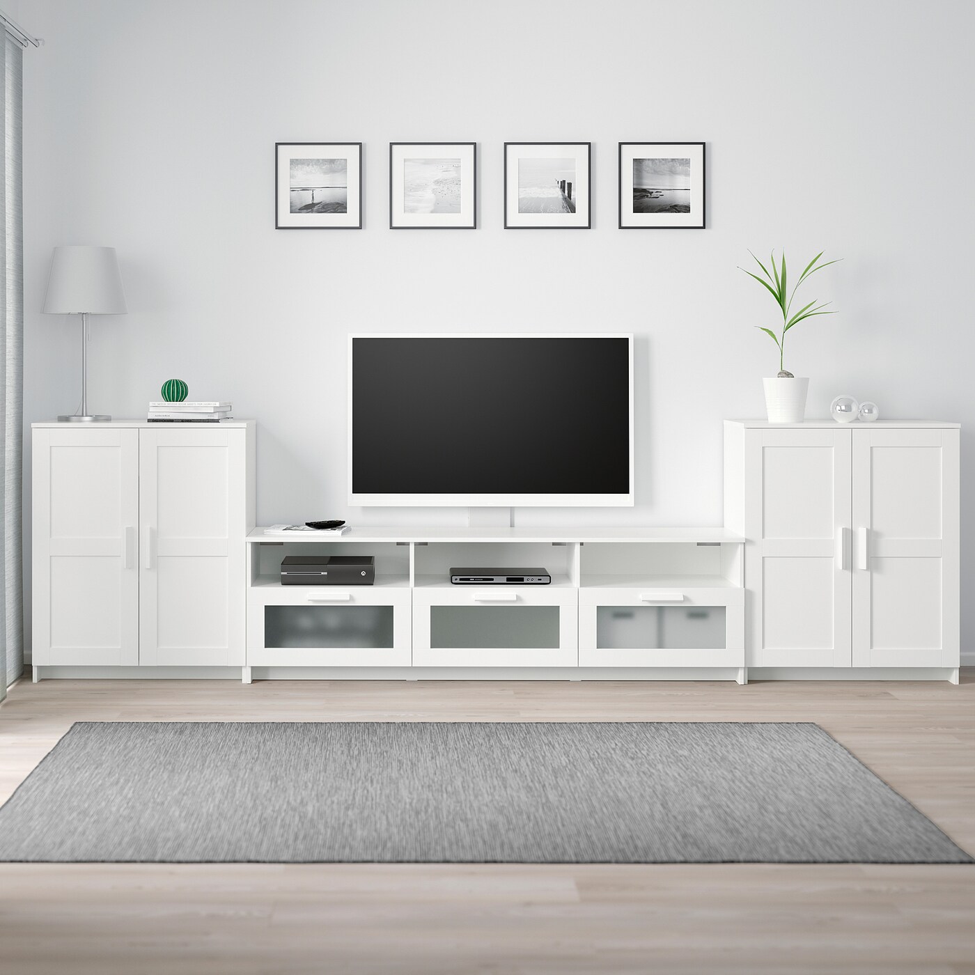 BRIMNES TV storage combination white - IKEA