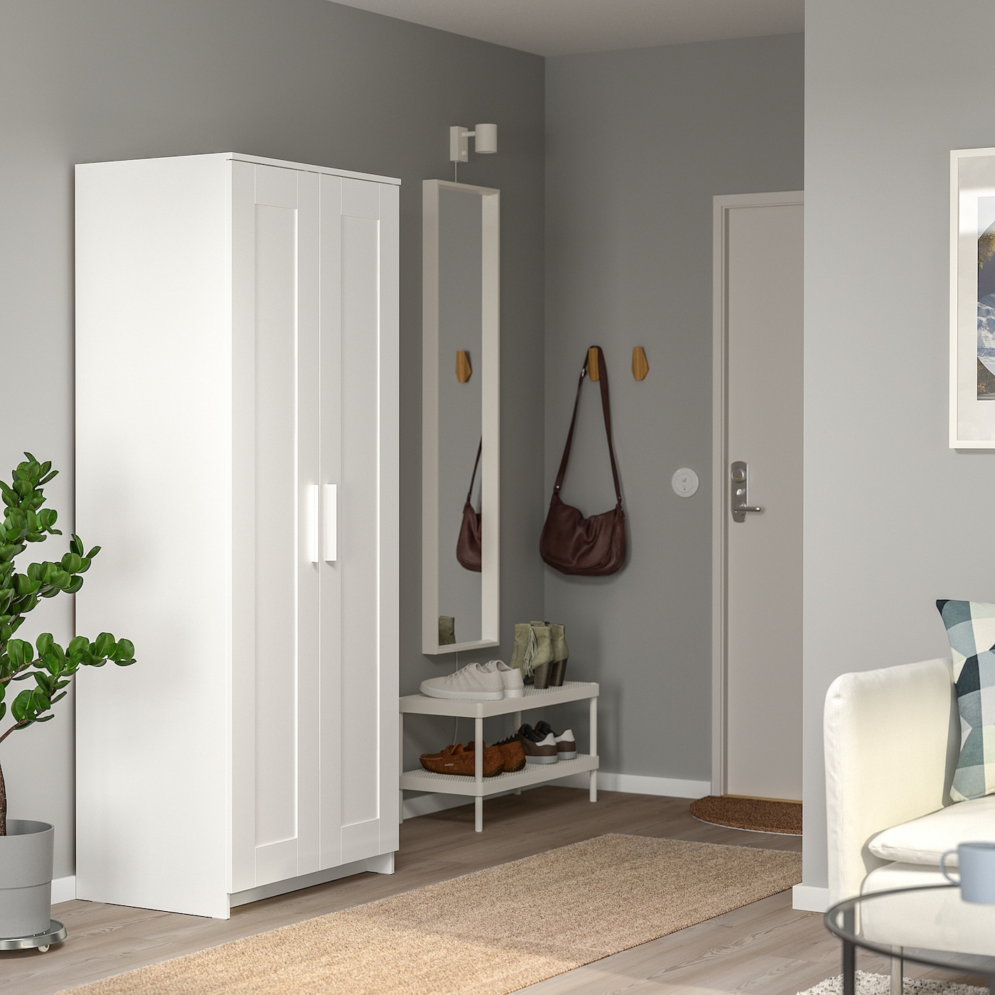 IKEA BRIMNES ブリムネス コレクションケース　白 楽天市場】[IKEA/イケア/通販]BRIMNES ブリムネス コレクション