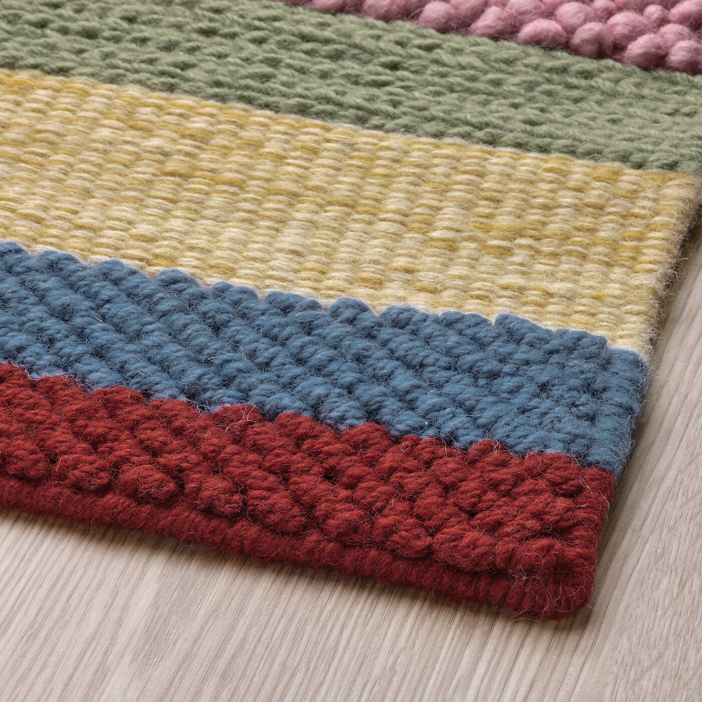 IKEA ウールラグBRONDEN 133×195 BRÖNDEN rug, low pile, handmade beige, 6'7