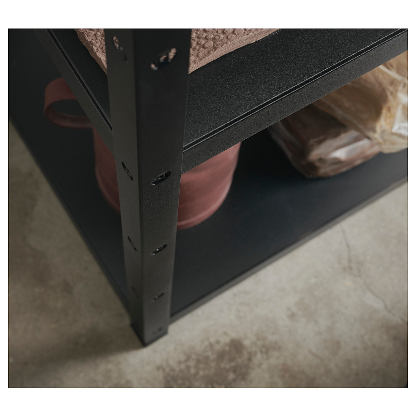 BROR 1 section/shelves black - IKEA