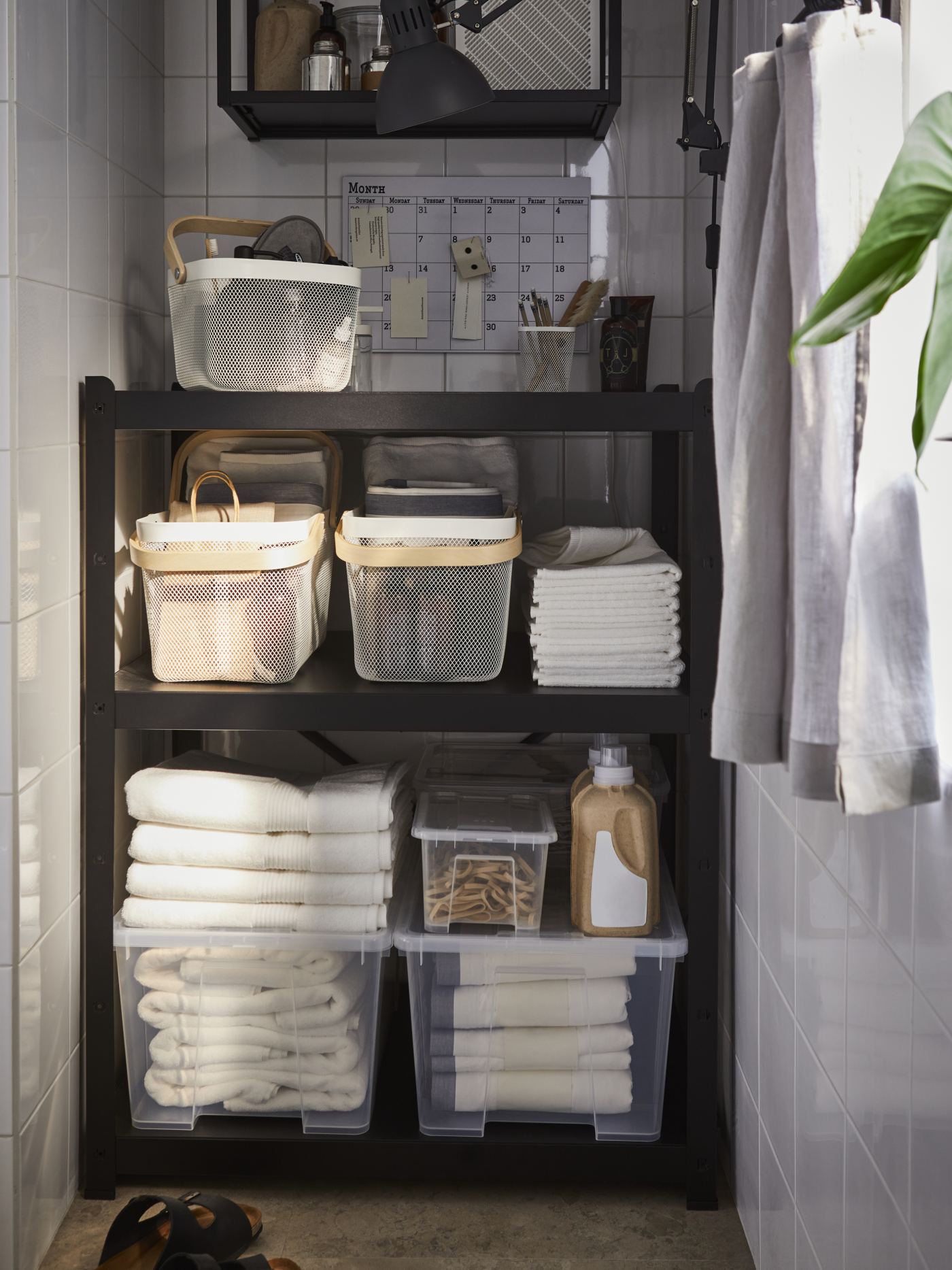 BROR 1 section/shelves black - IKEA