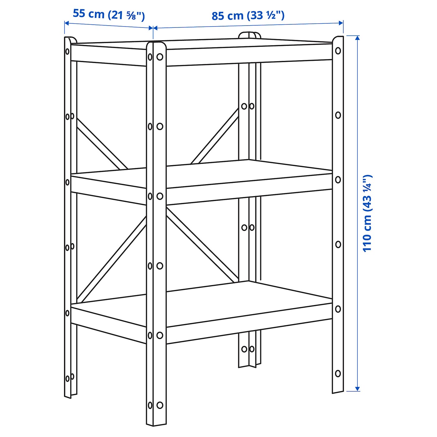 BROR shelving unit white - IKEA