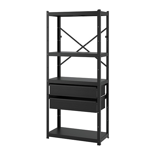 BROR shelving unit black - IKEA