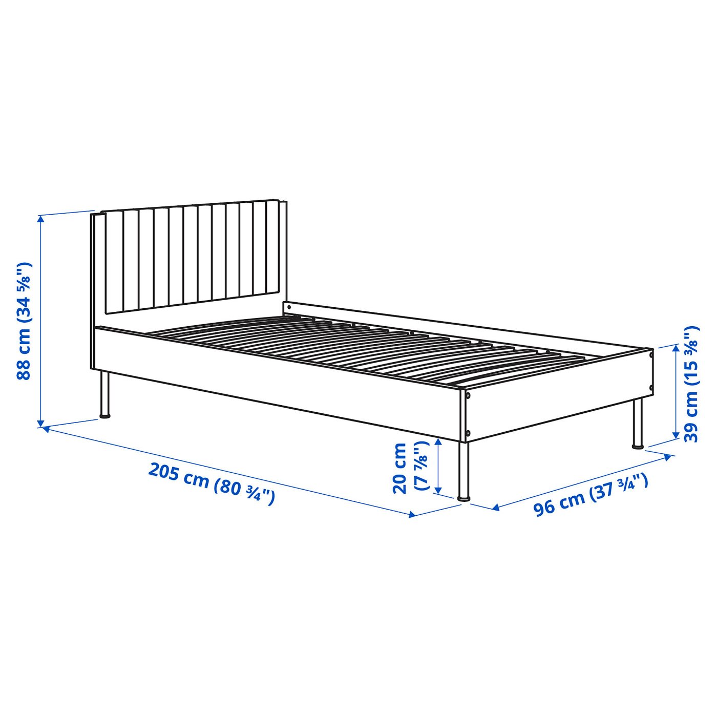 BRUKSVARA bed frame brown - IKEA