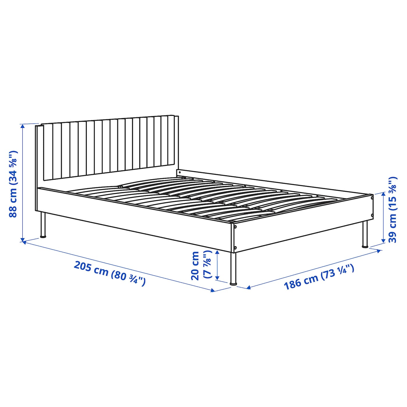 BRUKSVARA bed frame brown - IKEA