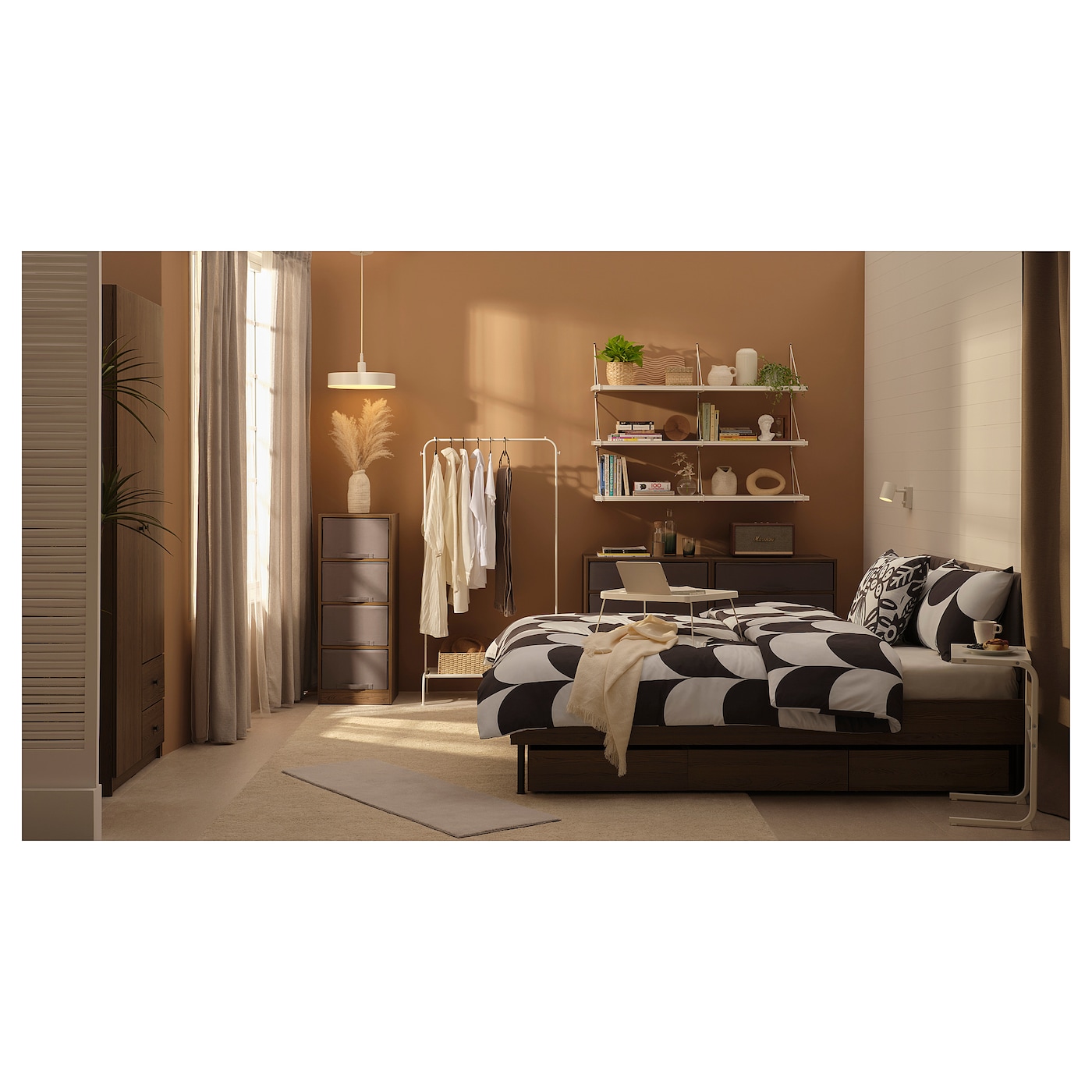 BRUKSVARA bed frame brown - IKEA