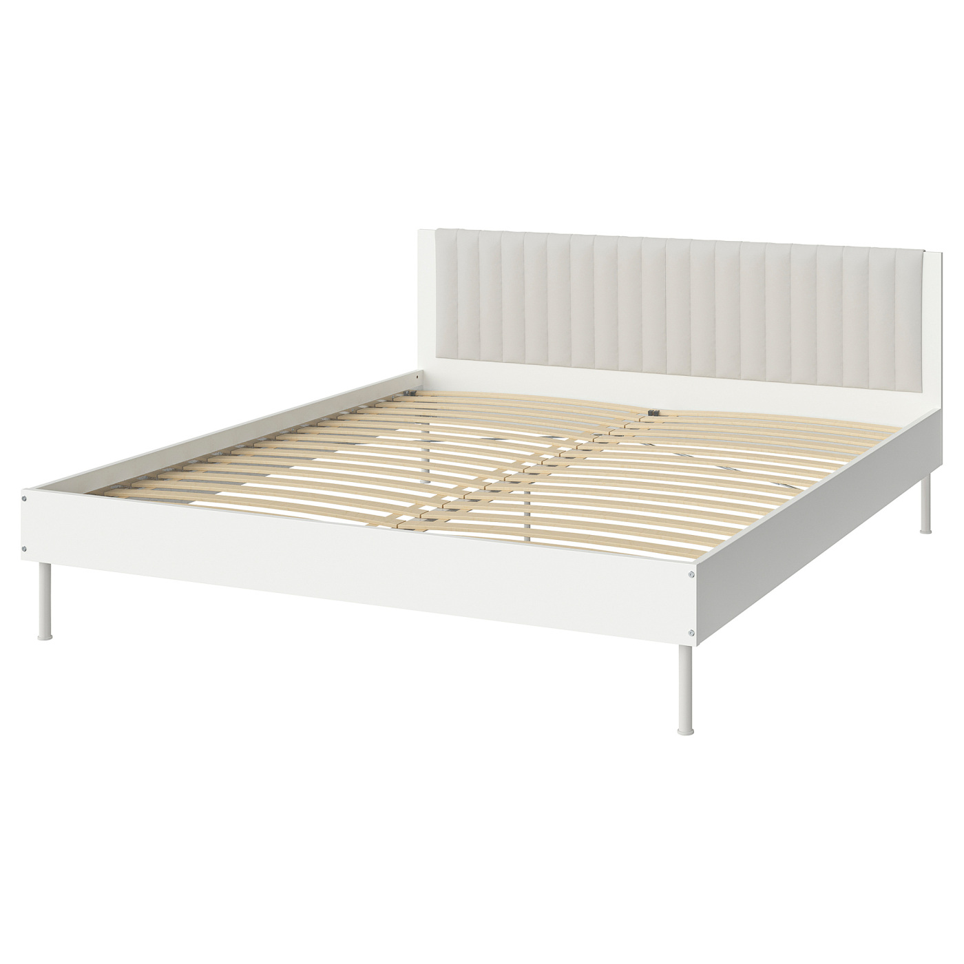 IKEA BRUKSVARAセミダブル åbygdaマットレス付き BRUKSVARA bed frame white - IKEA
