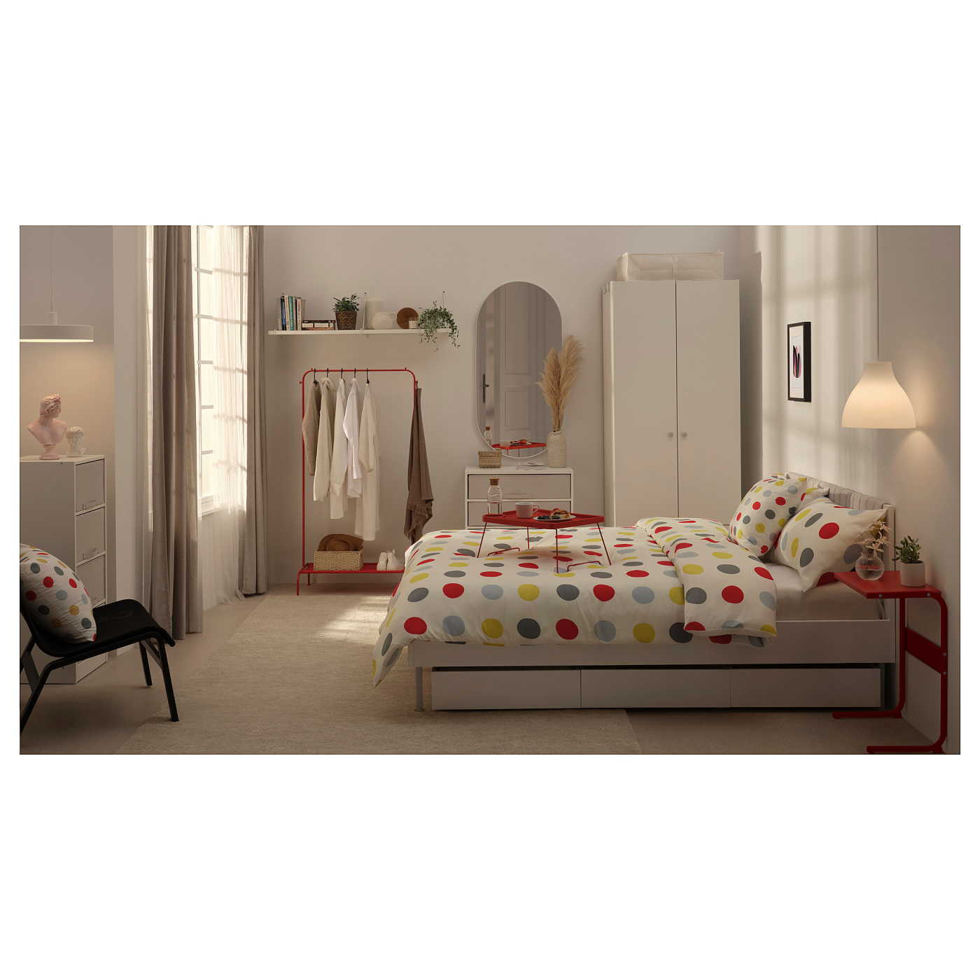 BRUKSVARA side table red - IKEA