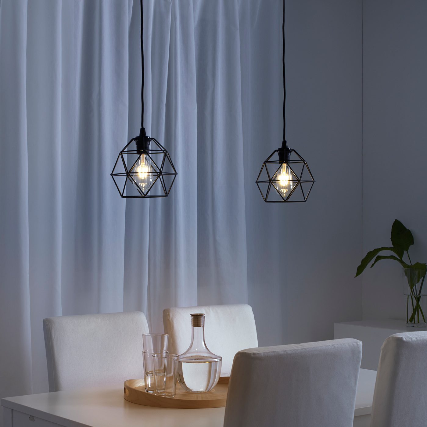 BRUNSTA / HEMMA pendant lamp black - IKEA