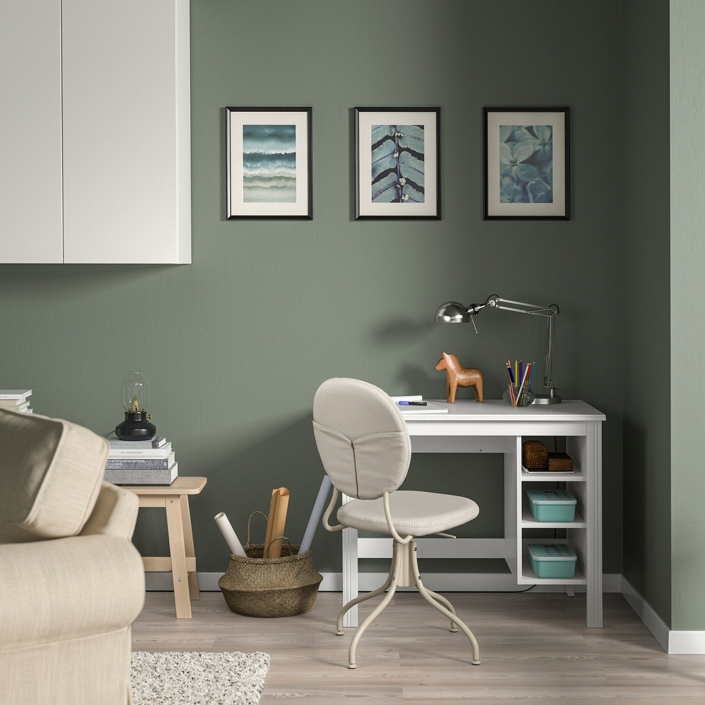 BRUSALI desk white - IKEA