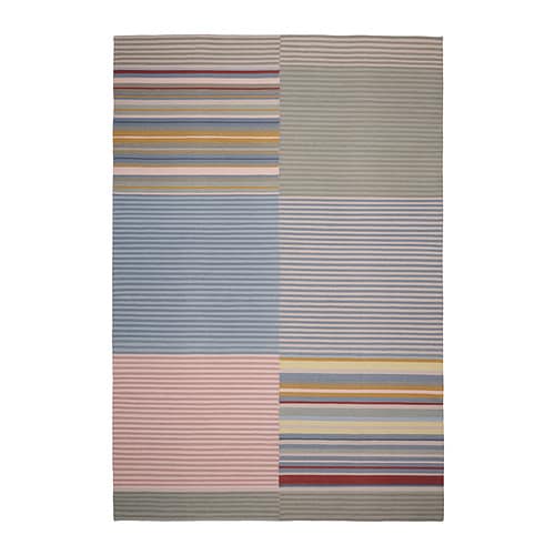 IKEA RULLBANA ルルバーナ ラグ RULLBANA rug, high pile off-white/dark yellow - IKEA