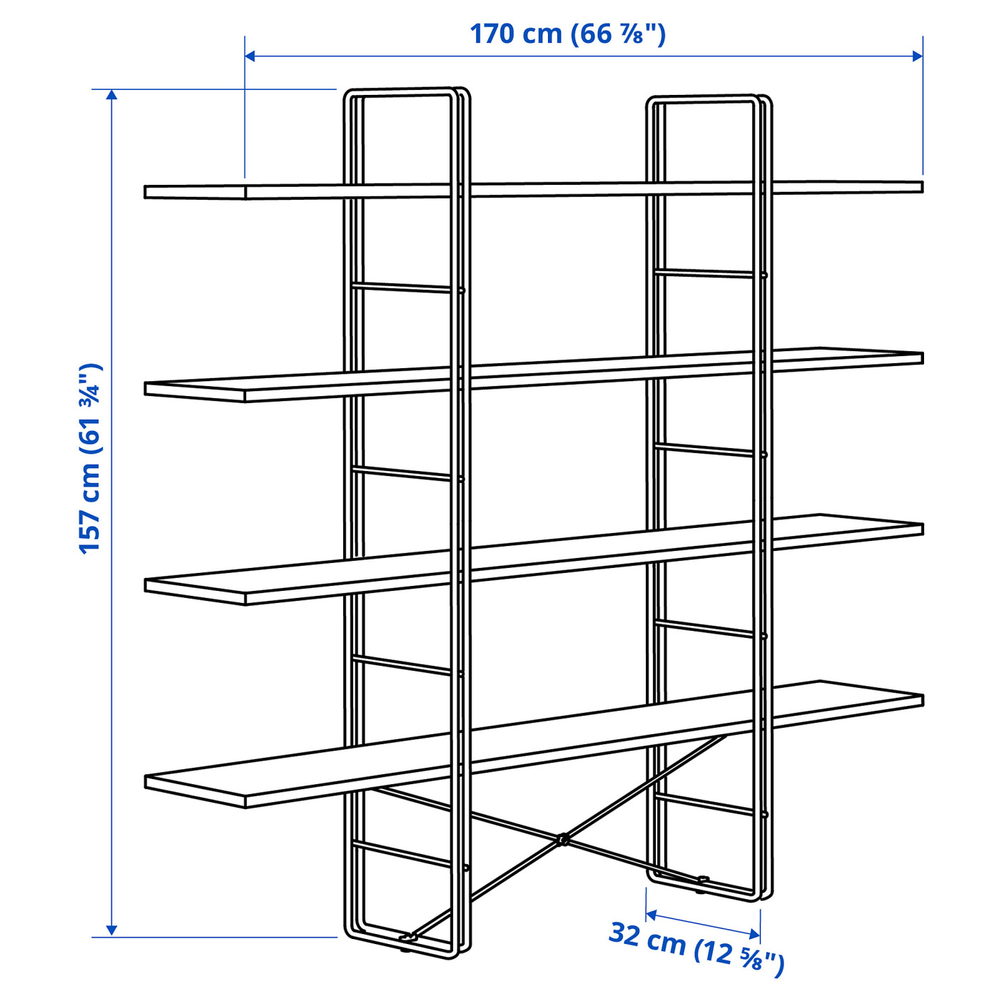 BYAKORRE open shelving unit - IKEA