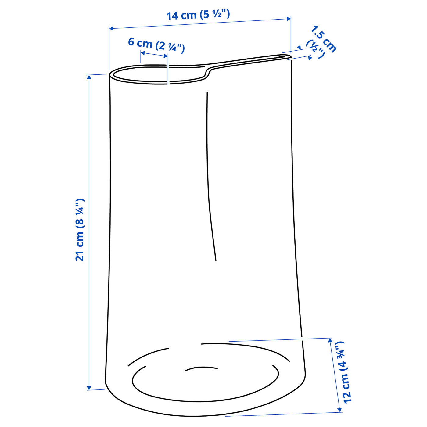 CHILIFRUKT vase/watering can clear glass - IKEA