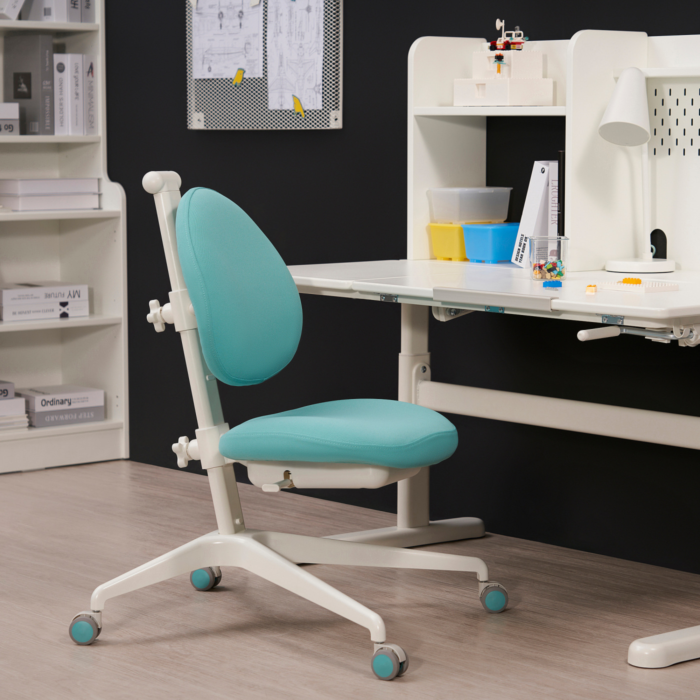 DAGNAR children's desk chair turquoise - IKEA