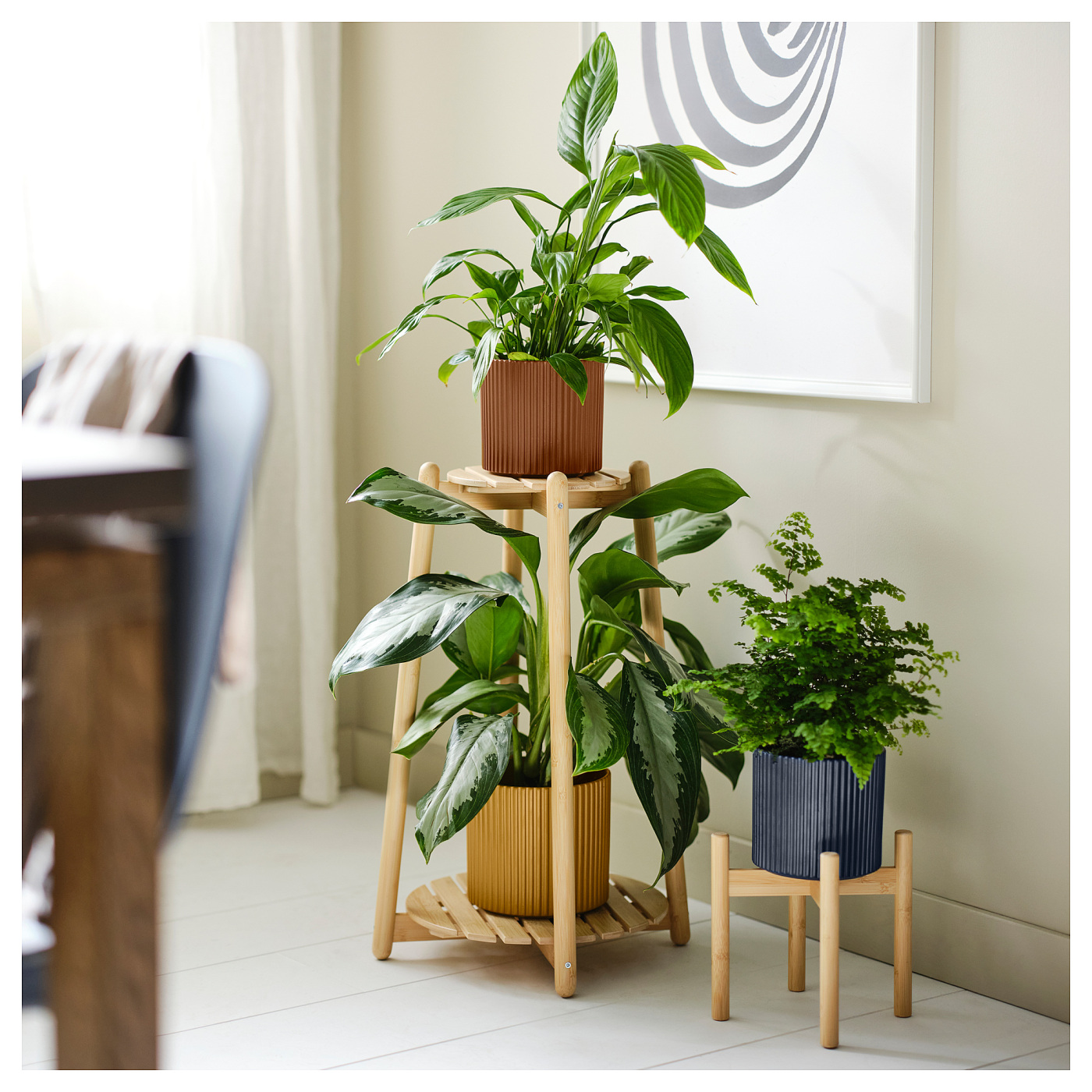IKEA 2脚目 DAKSJUS plant stand bamboo - IKEA