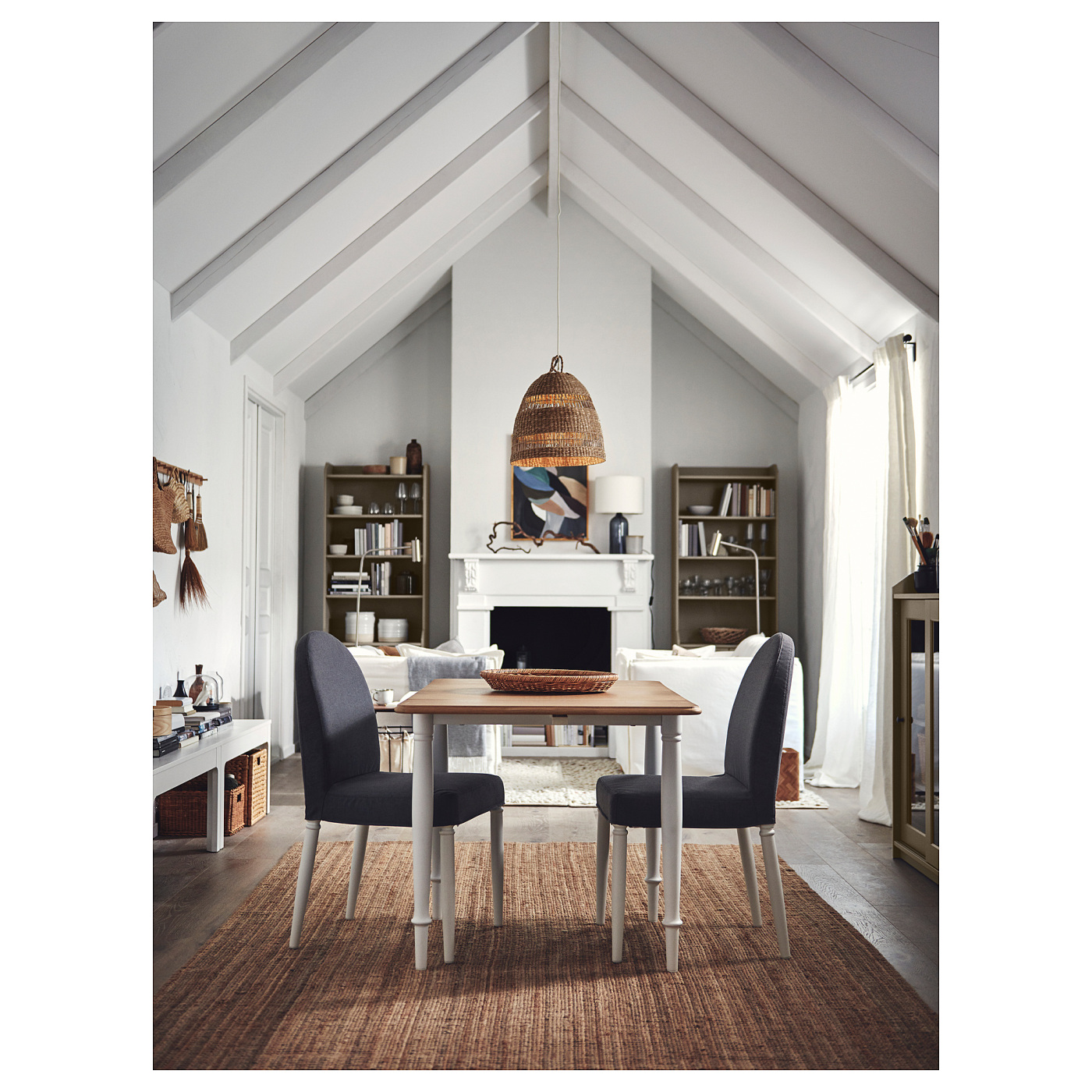 DANDERYD chair white/Vissle grey - IKEA