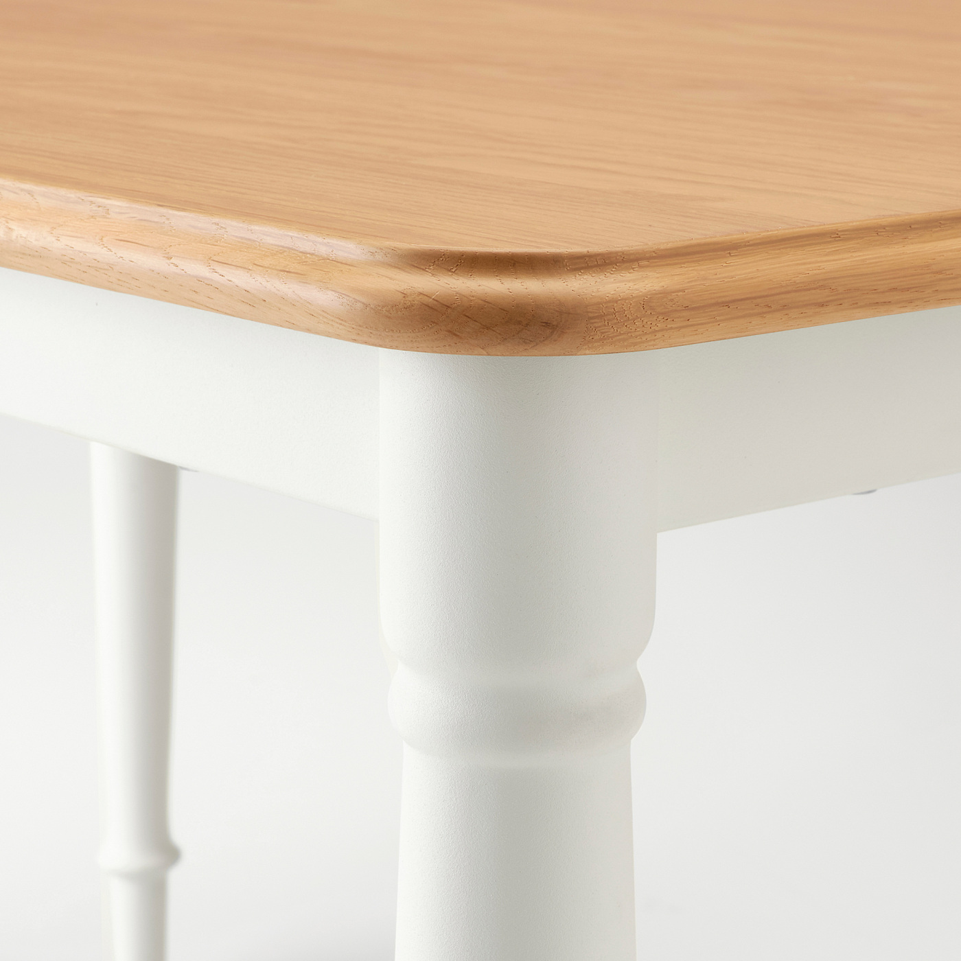 DANDERYD dining table oak veneer/white - IKEA
