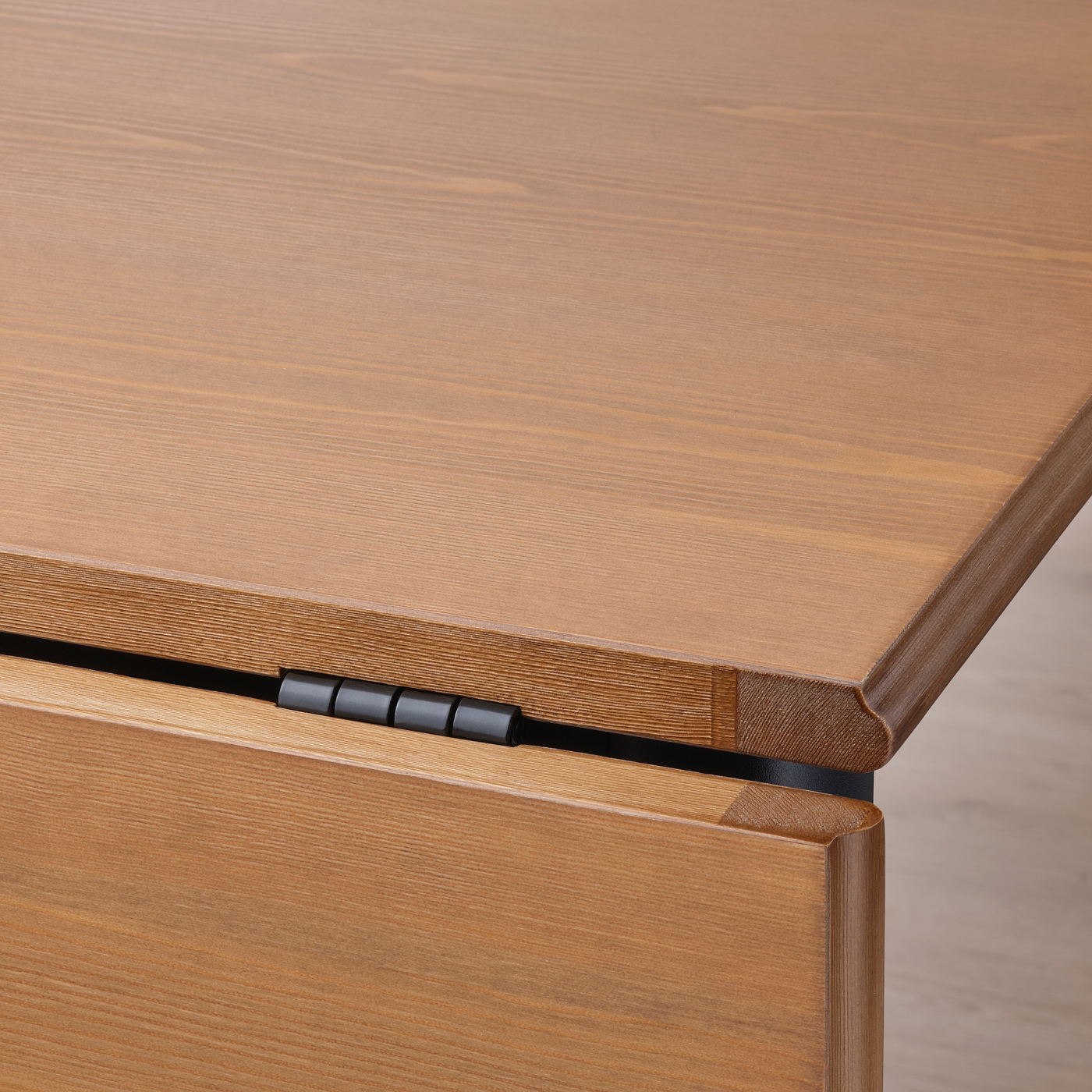 DANDERYD / EBBALYCKE table and 2 chairs pine veneer black/Idekulla