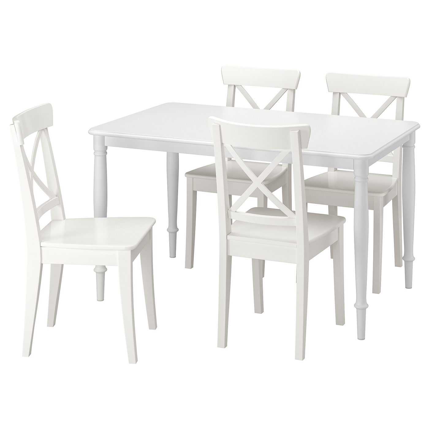 2客セット IKEA INGOLF イケア 椅子 白 ホワイト ダイニングチェア