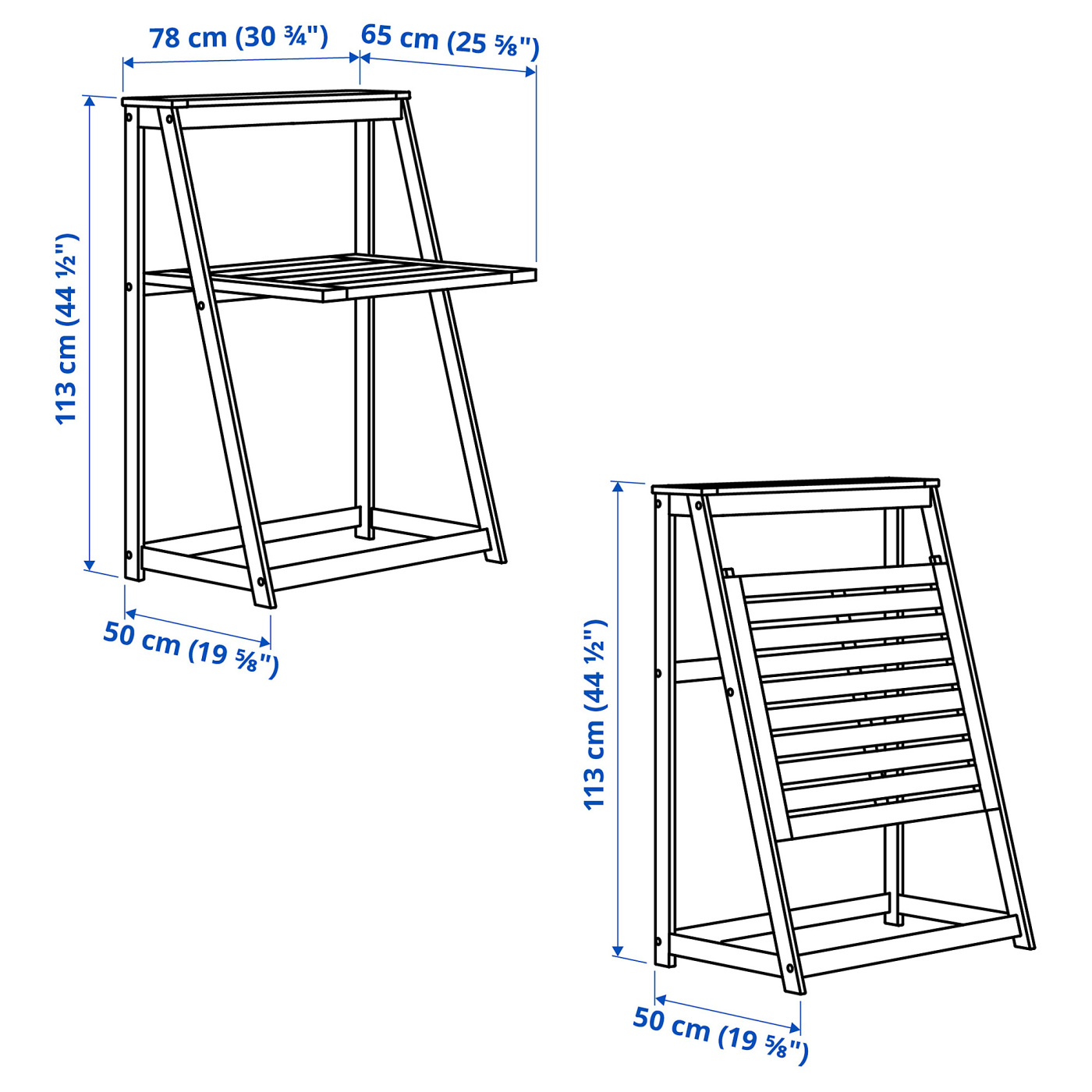 DJUPÖN folding table brown - IKEA