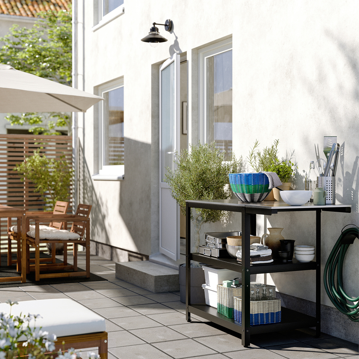 DJURTRÄNARE basket white/green - IKEA