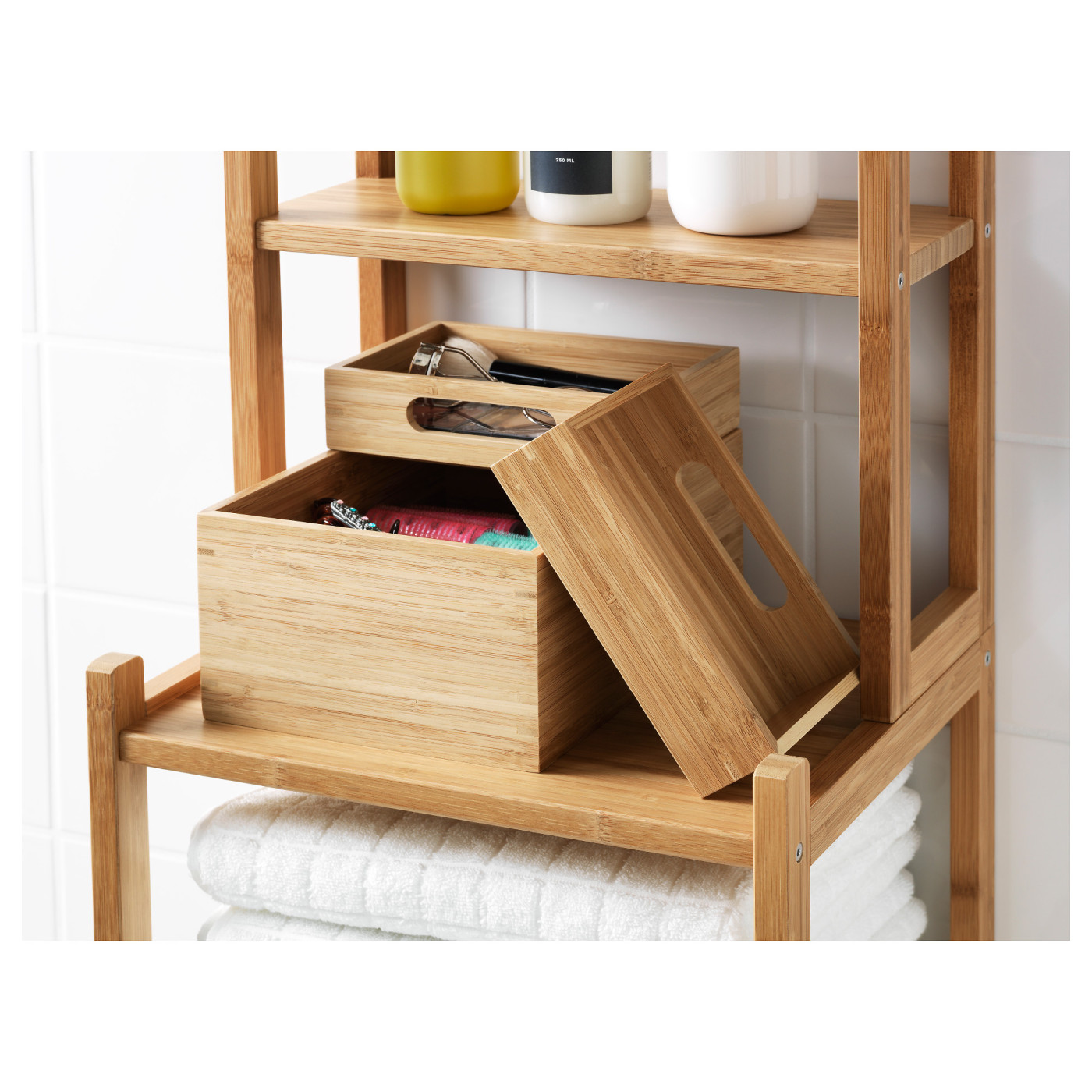 DRAGAN box, set of 3 bamboo - IKEA