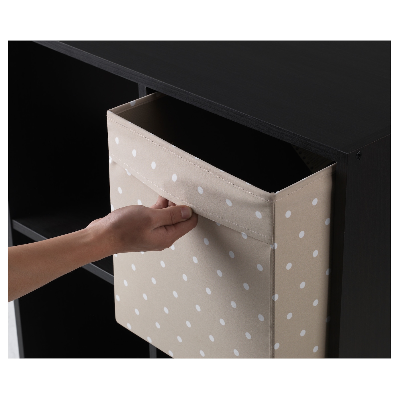 DRÖNA box beige/dotted - IKEA