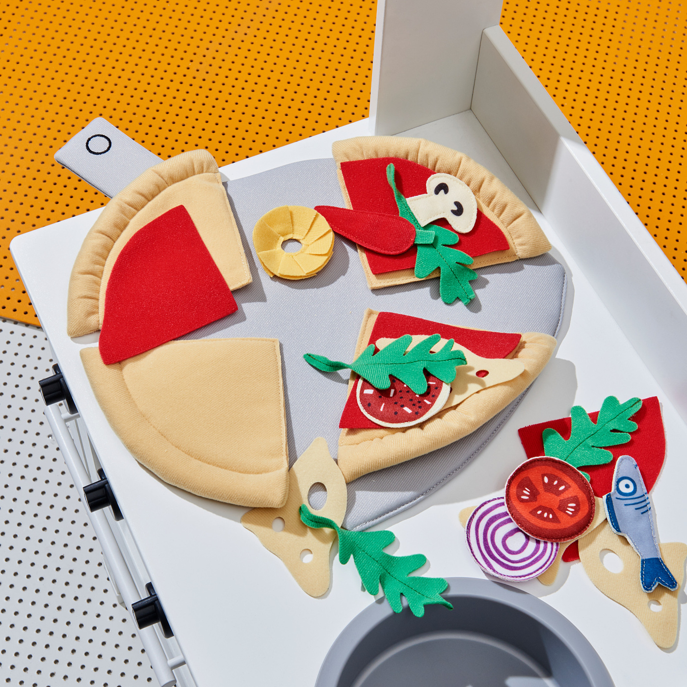 DUKTIG 24-piece pizza set pizza/multicolour - IKEA