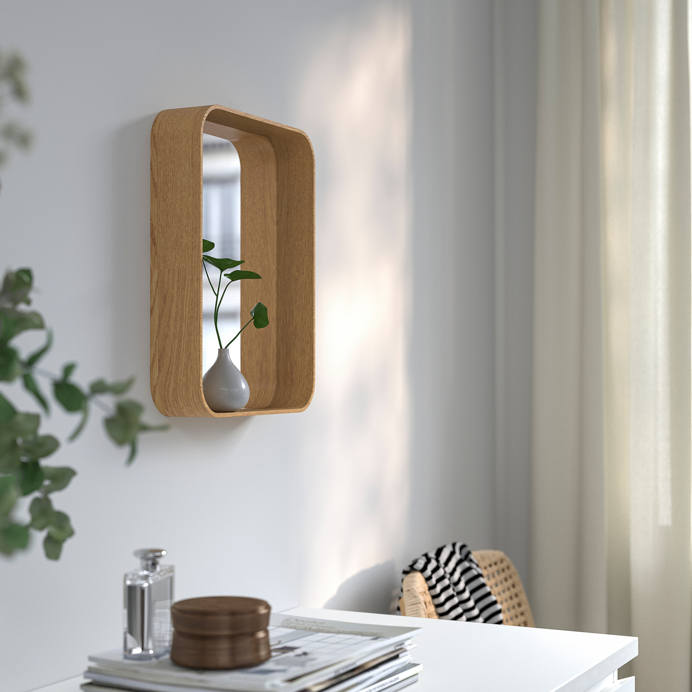 DVÄRGSYREN mirror oak veneer - IKEA