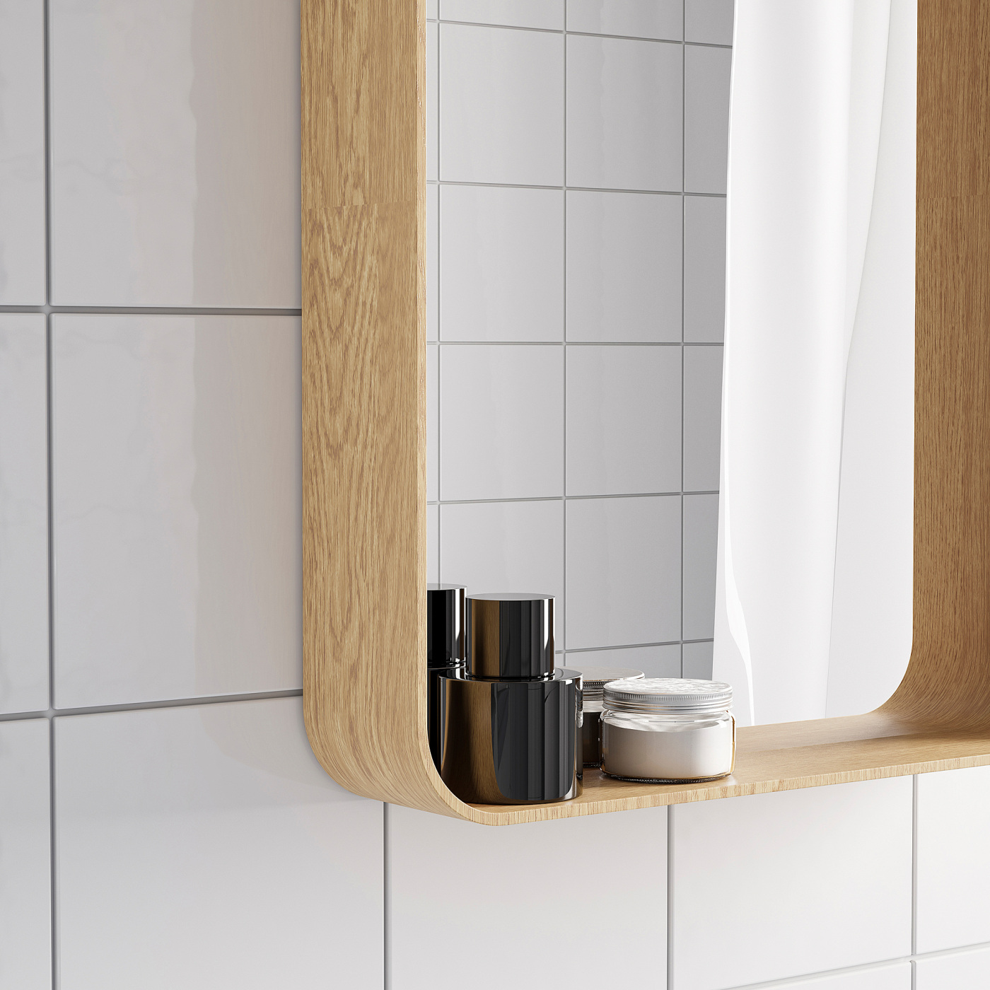 DVÄRGSYREN mirror oak veneer - IKEA